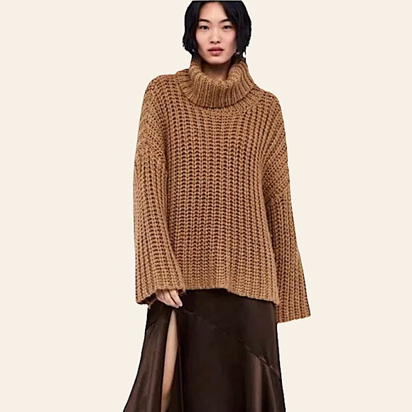 Zara Turtleneck Knit Sweater M - Picture 6 of 15